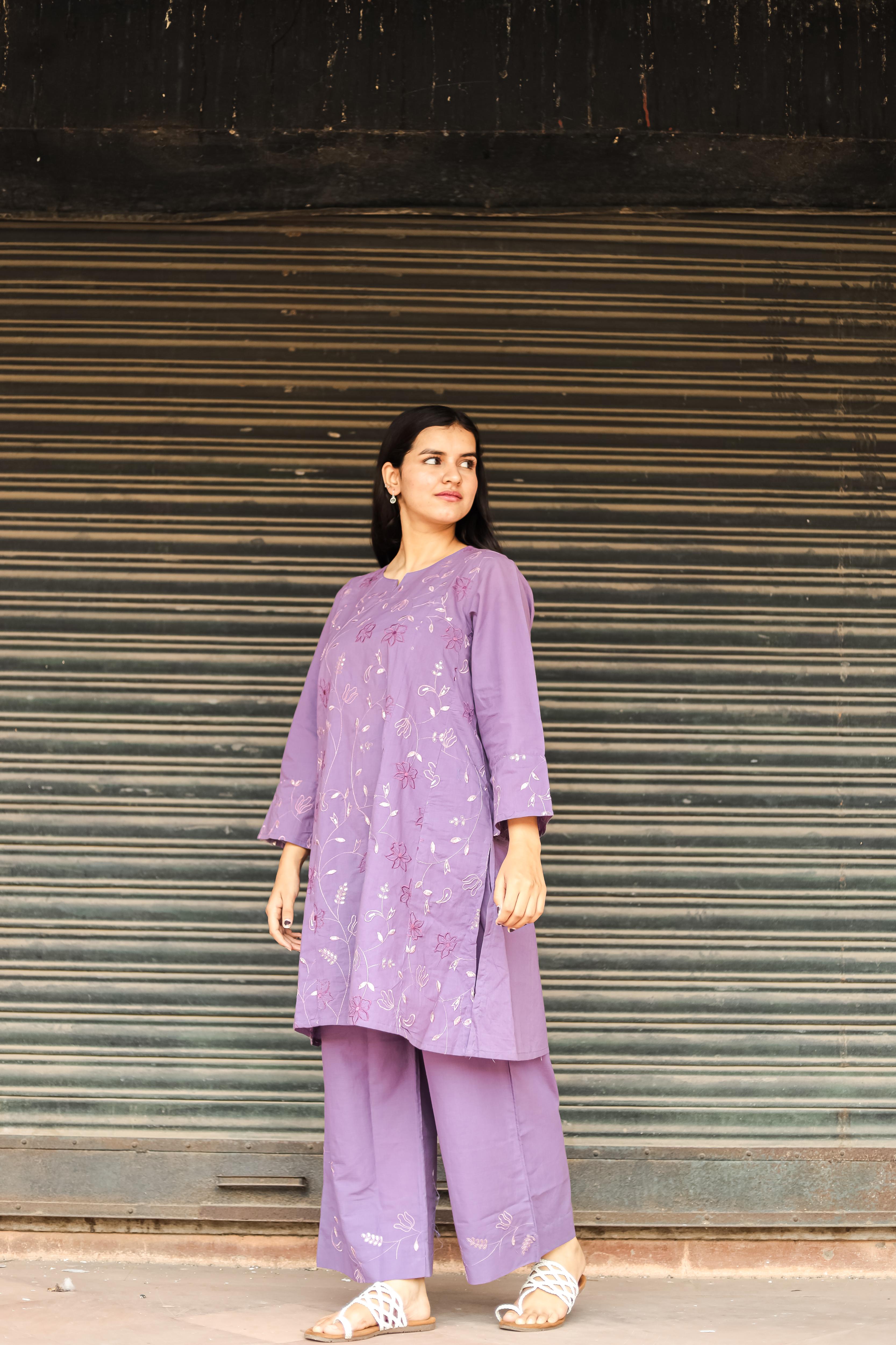 Purple kurta