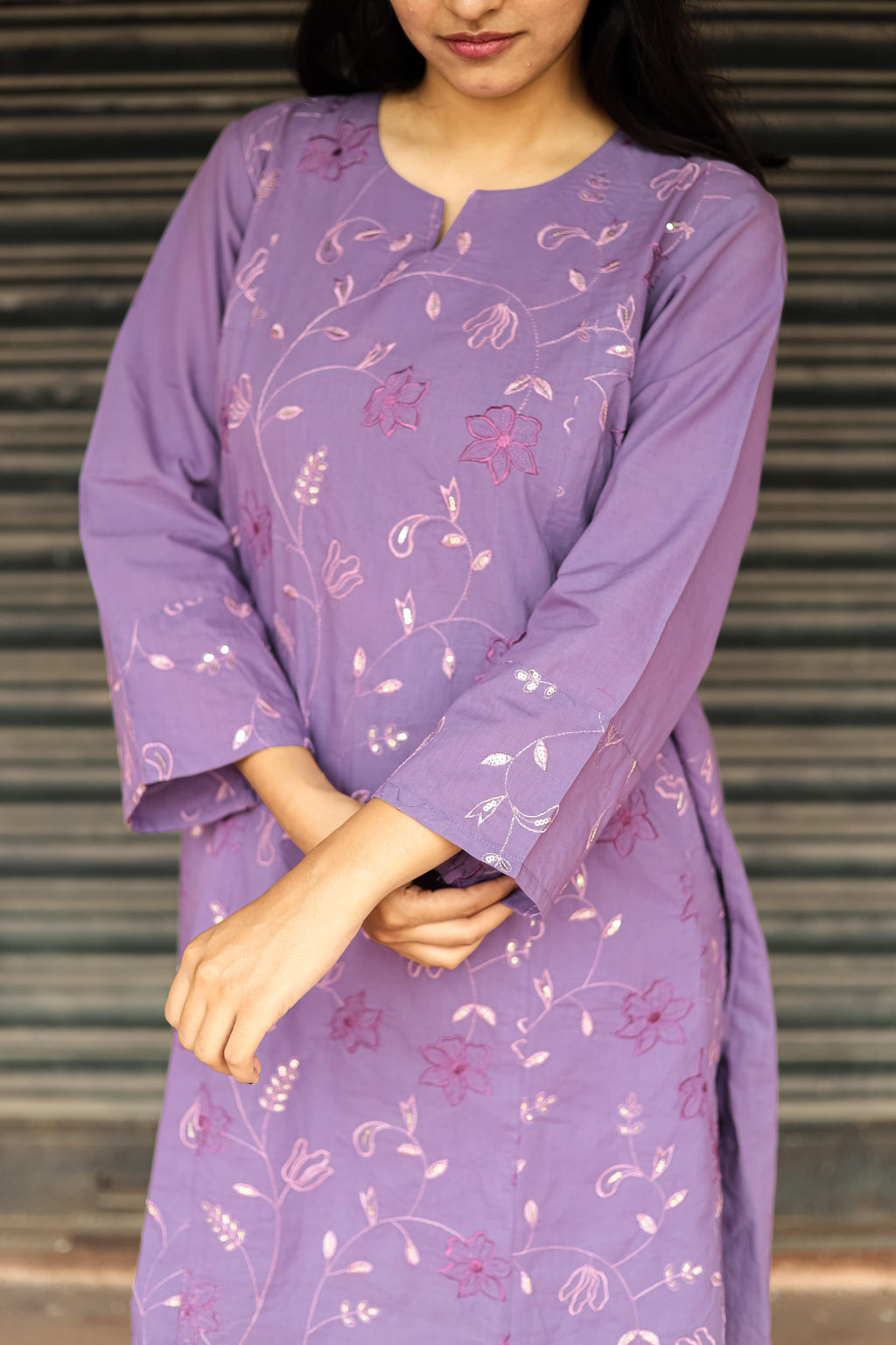 Purple kurta